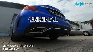 Mercedes C-Klasse 205 Auspuff | FOX Exhaust System Klang & Leistungssteigerung