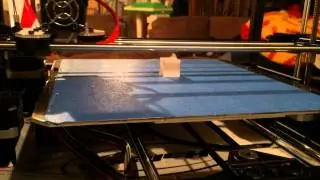 Rigidbot 3D Printer Test Print of a Small Cube