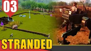Criando DEFESAS com FOGO e PAU - Stranded Alien Dawn Saltu #03 [Portugu&ecirc;s PT-BR]
