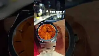 Night Wristroll | Makydo Orange Dial in Marina Lights