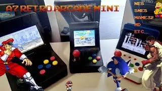 🕹️ CONSOLA ARCADE, A7 RETRO ARCADE MINI, Neo Geo mini clon