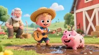 🐮 Grandpa Had a Little Farm 🚜🎶 | Fun Animal Sounds for Kids!