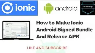 How to make ionic release bundle and release apk || Release an ionic app?