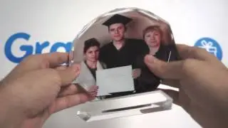 Cadre Photo en Verre Cristal Soleil &agrave; Personnaliser