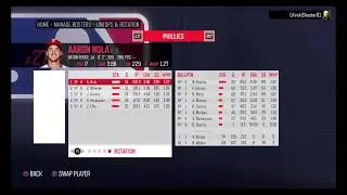 RBI Baseball 20 - Philadelphia Phillies Roster - All Players Ratings Positions Ages Colleges & Stats