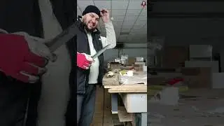 Текст заточки на гріндері, ніж від Титан Кузня , сталь elmax.. Гостра Школа... 
