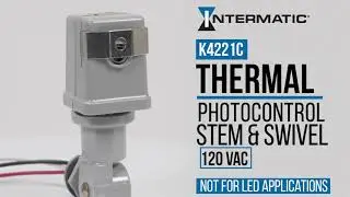 Install K4221C Thermal Photocontrols (Stem and Swivel Mount)