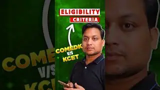 Comedk Vs Kcet 🤔 what is eligibility criteria of Comedk and Kcet exam?
