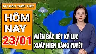 Dự báo thời tiết 23/1: Rét kỷ lục diện rộng toàn miền Bắc, băng tuyết xuất hiện ở vùng núi
