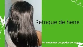 retocando a minha raiz e retirando o hene do meu cabelo