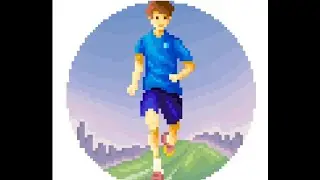 Pixel Art Daily Painting i colored Runner # 555