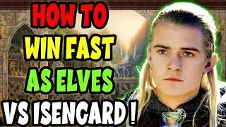 Как играть за эльфов против Изенгарда | Быстрая стратегия за эльфов | LOTR | BFME 2 ROTWK 2.02 v8...