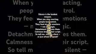 Dark mindset. ￼#MindControl#PowerOfSilence #CommentYourThoughts #MentalStrength#SelfMastery