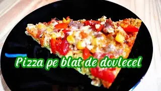 Pizza cu carne tocată și dovlecel! Bună de vrei două porții!!