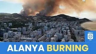 Massive Forest Fire Threatens Homes in T&uuml;rkiye&rsquo;s Alanya District