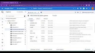 SELECT Statements to query Big Query Data