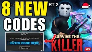 🌟КОДЫ НА ДЕКАБРЬ🆕‼️ ВСЕ РАБОЧИЕ КОДЫ ДЛЯ SURVIVE THE KILLER 2025 - КОДЫ ДЛЯ ROBLOX SURVIVE THE KI...