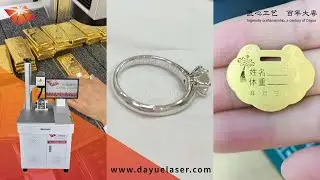 Marquage or et argent - machine de gravure laser de bijoux