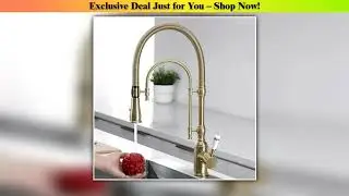 Brushed Gold Pull &mdash; Deal (2025): Brushed Gold Pull Out Kitchen Faucet Gold Kitchen Sink