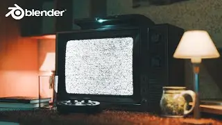 Эффект телевизионного шума | Обучающее видео по Blender