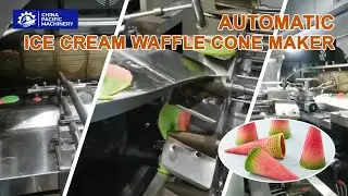 Full-Automatic Sugar Cone Production Line|Ice Cream Cone Maker|Rolled Waffle Cone Maker Machine