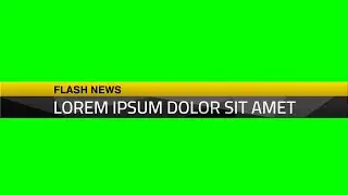Green Screen Footage | News Lower third | Royalty-Free