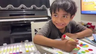 Color coding with number #toddlers #toddlerlearning #toddleractivities #kids 