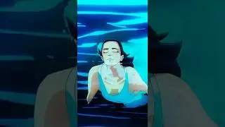 Anime Girl in the rain. Anime Girl swimming. Anime Girl laughing #anime #animeshorts #animeedits