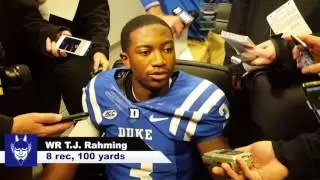 WR T.J. Rahming- Post Game v UNC