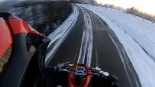 First snowride Yamaha Raptor 700