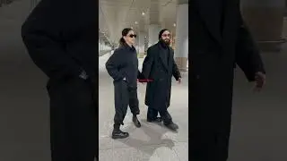 Ranveer and deepika at airport arrival #bollywood #celebrity #spotted #trendingreels