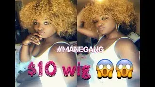 Cheap $10 wig !!! MANEGANG WIG !!! Synthetic!!
