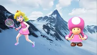 Mario Tennis Aces - Peach vs Toadette (Tennis Outfit)