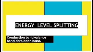 ENERGY  LEVEL SPLITTING