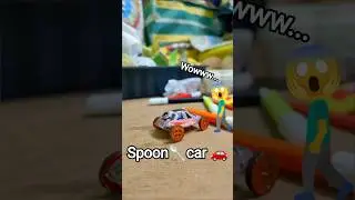 spoon car 🚗 #smallcar #minicar #redcar #carmaking #shortsyoutube #viral #trendingshorts #viralshort