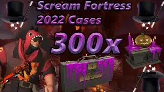 TF2 Unboxing: 300 Scream Fortress 2022 Cases! Unusualifiers & FN's! Actually Stupid!