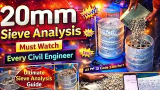 How to do 20mm Aggregate Sieve Analysis || How to do Sieve Analysis test || As per IS CODE