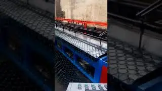 GST PVC coated diamond mesh chain link fencing machine
