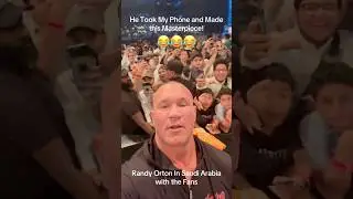 Randy Orton Took My Phone! Made a Masterpiece | WWE SmackDown Saudi Arabia #wwe #randyorton #legend