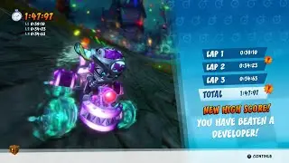 CTR Nitro Fueled - Developer Time Trial #36: Nina's Nightmare (1:47:97)
