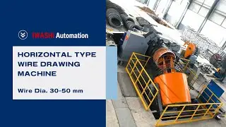 Horizontal type wire drawing process