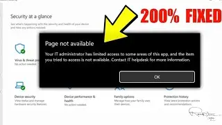 Fix Windows 11/10 Defender Access Issue: Simple Trick to Bypass IT Admin Restrictions!