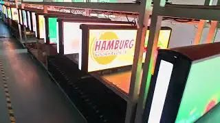 Такси экран на производстве   Taxi top led display 