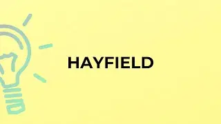 What is the meaning of the word HAYFIELD?