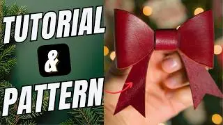Сделайте этот простой кожаный бант | Выкройка для начинающих и пошаговое руководство