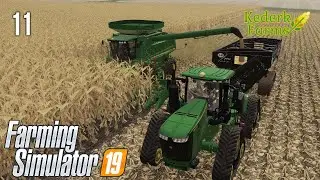 First corn field harvested, trying out grain drying mechanics on the MN Millennial Farmer map!