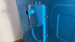 1100L galvanized steel waste bin with powder coating