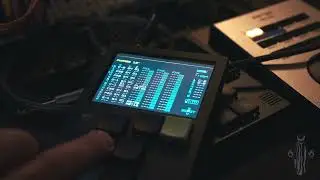 Chopped up drums on the Dirtywave M8
