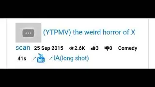 (YTPMV) The weird horror of X scan (R.I.P)