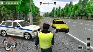 Traffic Policeman Simulator 3D #4 - BMW Car and Bike - Android Gameplay